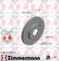 TARCZA HAM.RENAULT SPORT /ZIMMERMANN/   ANN/ ZIMMERMANN ZM470.2409.52
