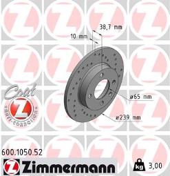 TARCZA HAM.VAG SPORT /ZIMMERMANN/ ZIMMERMANN ZM600.1050.52
