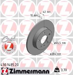 TARCZA HAM./TYŁ/ OPEL ASTRA II @264X10 ZIMMERMANN ZM430.1485.20