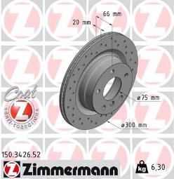 TARCZA HAM./TYŁ/ BMW 3 E90 05- @300X20 ZIMMERMANN ZM150.3426.52