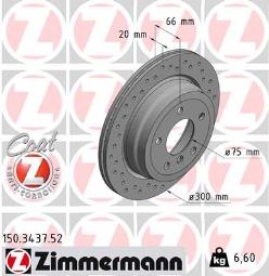 TARCZA HAM.BMW SPORT /ZIMMERMANN/ ZIMMERMANN ZM150.3437.52