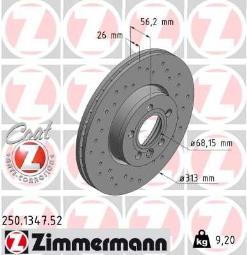 TARCZA HAM./PRZ/ FORD GALAXY 06- @313X25 ZIMMERMANN ZM250.1347.52