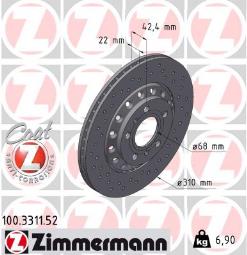 TARCZA HAM.VAG SPORT /ZIMMERMANN/ ZIMMERMANN ZM100.3311.52