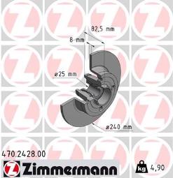 TARCZA HAM.RENAULT /ZIMMERMANN/ ZIMMERMANN ZM470.2428.00