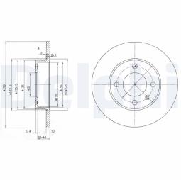 TARCZA HAM./PRZ/ VW @239X10 DELPHI BG2117