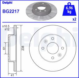 TARCZA HAM./PRZ/ RENAULT R9,11 1,1-1,4 @ DELPHI BG2217