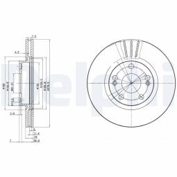 TARCZA HAM./PRZ/ RENAULT ESPACE,GRAND ESPACE,LAGUNA,SAFRANE,SCENIC RX4 1992- 10/2002 @280X24.0 /ILOŚ DELPHI BG2697