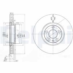 TARCZA HAM./PRZ/ CITROEN C8 2,0-2,2HDI 0 DELPHI BG3740
