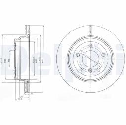 TARCZA HAM./TYŁ/ BMW 123D,130I,316,318,320,325,328,330,420,428,430,X1 03/2005 - @300X20.0 /ILOŚĆ ŚRU DELPHI BG4243