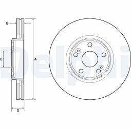 TARCZA HAM./PRZ/ RENAULT SCENIC RX4 03/2002- 05/2003 @300X26.0 /ILOŚĆ ŚRUB: 5/ BG4746C