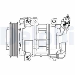 KOMPRESOR KLIM.CITROEN,PEUGEOT,BERLINGO,C4,DS4,3008,308,5008,PARTNER,RCZ 07-11 CS20325