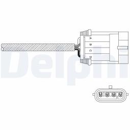 SONDA LAMBDA OPEL DELPHI ES11053-12B1