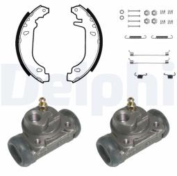 ZESTAW SZCZĘK HAM.Z CYLIN.RENAULT 19-21 86- /180X42//+CYLINDERKI/ DELPHI KP825
