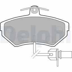 KLOCKI HAM./PRZ/ AUDI A4 1,9TDI 00- /CZUJNIK/ DELPHI LP1631         7.695.2