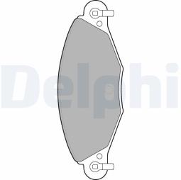 KLOCKI HAM./PRZ/ CITROEN C5 2,2HDI 01- DELPHI LP1655         7.763.0