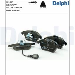 KLOCKI HAM./PRZ/ VW CADDY AUDI A3       GOLF V 03- /CZUJNIK/ DELPHI LP1837         7.817.0