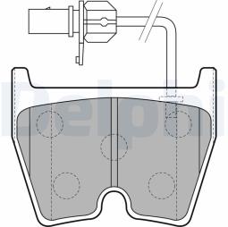 KLOCKI HAM./PRZ/ VW PHAETON 5,0-6,0 W12  02- DELPHI LP1856