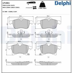KLOCKI HAM./PRZ/ OPEL ASTRA H COMBO CORSA D MERIVA ZAFIRA B 1.2-2.2 08.99- DELPHI LP1861         7.816.0
