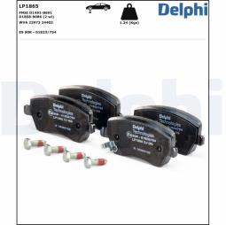 KLOCKI HAM./PRZ/ NISSAN MICRA 02- DELPHI LP1865