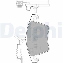 KLOCKI HAM./PRZ/ VW T5 03- 16CALI DELPHI LP1913         7.857.0