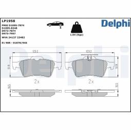 KLOCKI HAM./TYŁ/ FORD FOCUS 02- DELPHI LP1958         7.769.2
