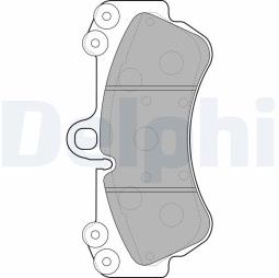KLOCKI HAM./PRZ/ PORSCHE CAYENNE 02- DELPHI LP2057