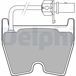 KLOCKI HAM./PRZ/ AUDI R8,RS4 06- DELPHI LP2089
