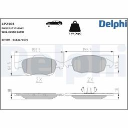 KLOCKI HAM./PRZ/ CITROEN C4 1,8 07-     /GRAND PICASSO/ DELPHI LP2101