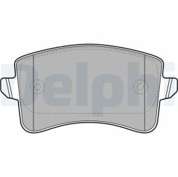KLOCKI HAM./TYŁ/ AUDI A4 1,8-2,0TFSI 08- DELPHI LP2106