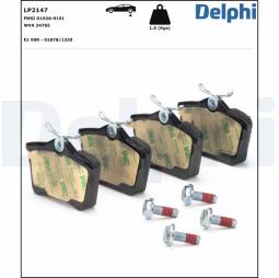 KLOCKI HAM./TYŁ/ PEUGEOT 308 1,4-1,6 16V 07- DELPHI LP2147         7.945.0