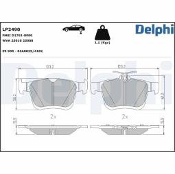 KLOCKI HAM./TYŁ/ AUDI / VW A3,GOLF 12- DELPHI LP2490