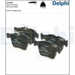 KLOCKI HAM./TYŁ/ AUDI / VW A3,GOLF 12- DELPHI LP2490