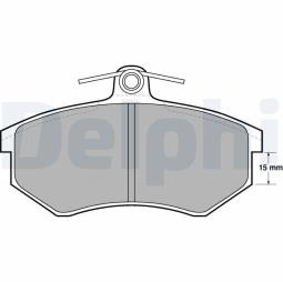 KLOCKI HAM./PRZ/ AUDI 200 79-83 19,4mm  /ODSADZENIE 15MM/ DELPHI LP429          7.813.0