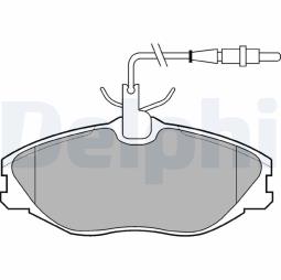 KLOCKI HAM./PRZ/ PEUGEOT 406 2,0-3,0 DELPHI LP986          7.622.0