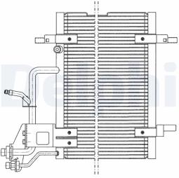 CHŁODNICA KLIM.AUDI A4 97- /PASSAT 97-/ /8D0260403H/ DELPHI TSP0225011 DEL