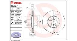 TARCZA HAM./PRZ/ VW GOLF III 2,8 VR6 @288X25 360406009300