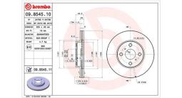 TARCZA HAM./PRZ/ TOYOTA YARIS 99- @255X1 360406046600