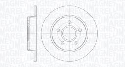 TARCZA HAM./TYŁ/ FORD C-MAX, FOCUS II MAGNETI MARELLI 361302040107