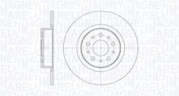 TARCZA HAM./TYŁ/ ALFA ROMEO 156 MAGNETI MARELLI 361302040139