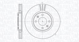 TARCZA HAM./PRZ/ CITROEN C5, C5 BREAK, X MAGNETI MARELLI 361302040172