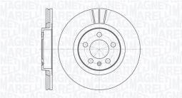 TARCZA HAM./PRZ/ AUDI A3/ SKODA OCT MAGNETI MARELLI 361302040218