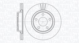 TARCZA HAM./PRZ/ AUDI A4 97- 1,6I+D136 MAGNETI MARELLI 361302040330