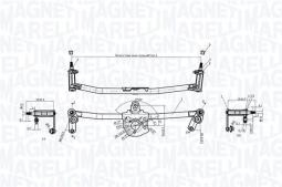 MECHANIZM WYCIERACZEK MAGNETI MARELLI 085570191010