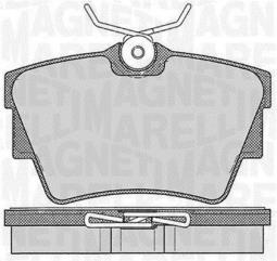 KLOCKI HAM./TYŁ/ VOLKSWAGEN CARAVELLE 98- MAGNETI MARELLI 363916060542