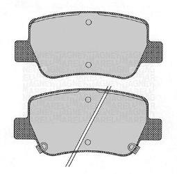 KLOCKI HAM./TYŁ/ TOYOTA AVENSIS 1,6-2,0D 09- MAGNETI MARELLI 363916060686
