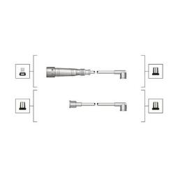 PRZEWODY WYS.NAP.VW 1,0-1,8 82-97 MAGNETI MARELLI 941319170004   MSQ0004