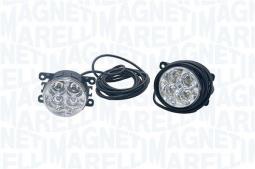 ŚWIATŁA DO JAZDY DZIENNEJ UNIW. /KPL-2SZ/ LED OKRĄGŁY /4-DIOD/ 12/24V MAGNETI MARELLI 713120117010   LAQ010