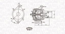 ALTERNATOR MAGNETI MARELLI 063377411010