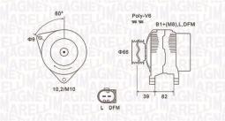 ALTERNATOR VAG 063731588010