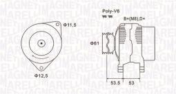 ALTERNATOR ALFA ROMEO 063731698010